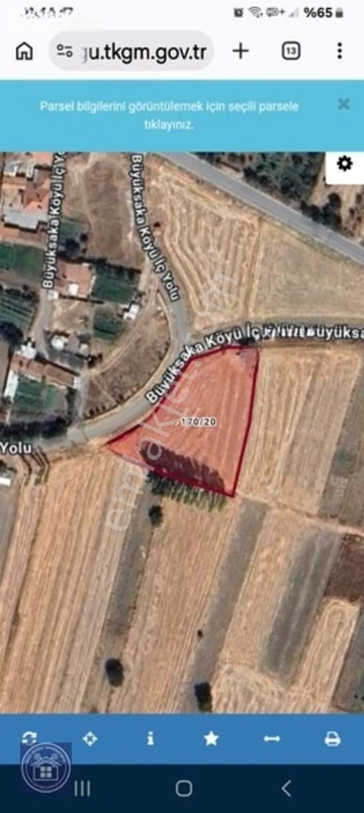 Büyüksaka Da Mükemmel Konumda Yatırımlık Tarla